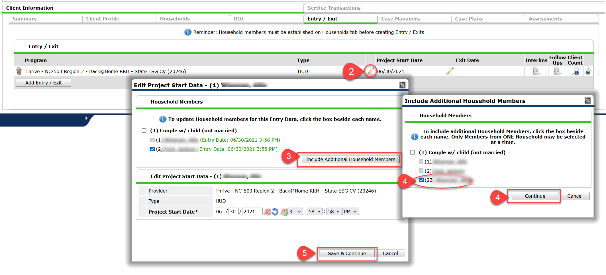 ClientPoint: Adding Additional Household Members Mid-Stay – HMIS
